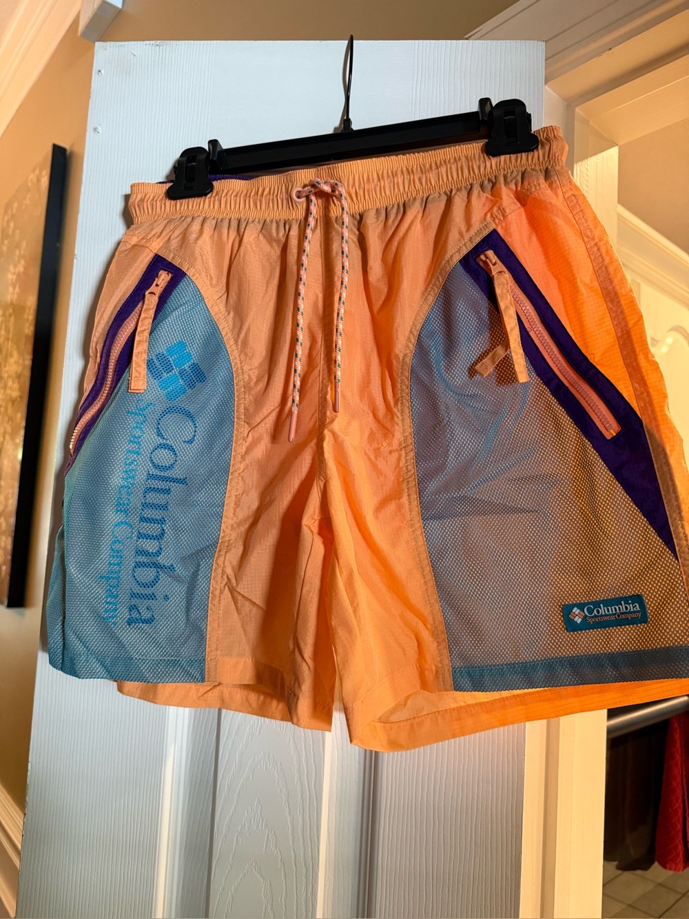 Columbia Orange Aqua & Purple Shorts
